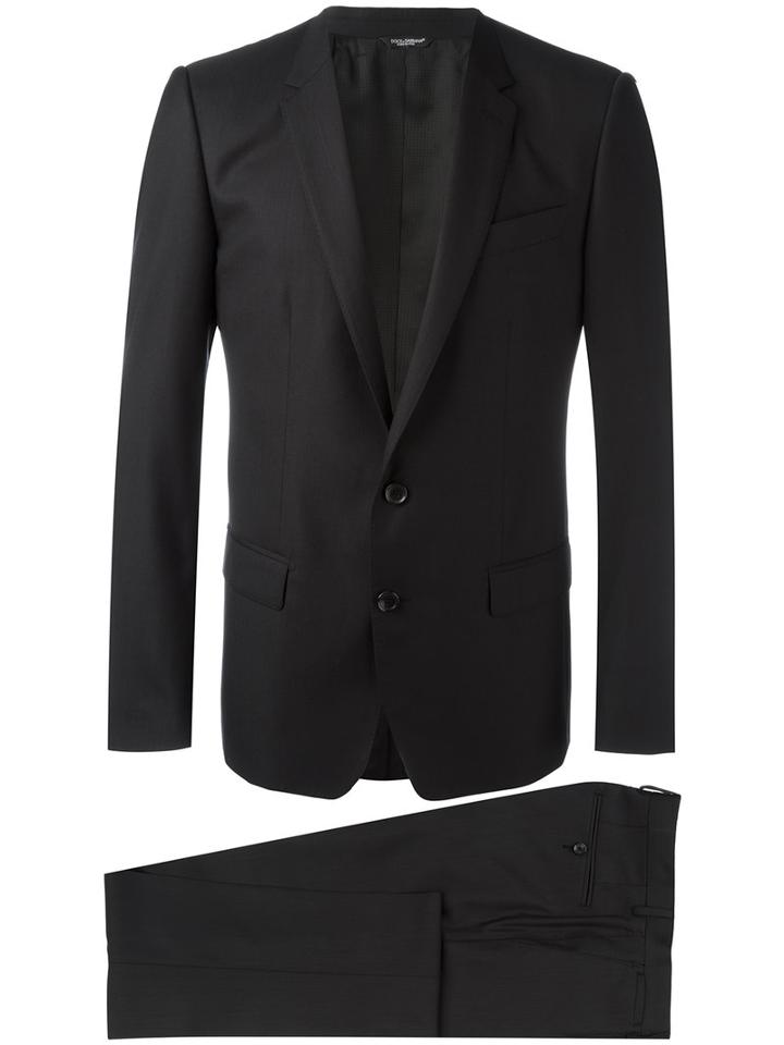 Dolce & Gabbana - Formal Suit - Men - Viscose/virgin Wool/silk/cupro - 52, Black, Viscose/virgin Wool/silk/cupro