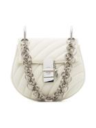 Chloé Drew Mini Quilted Leather Bag - White