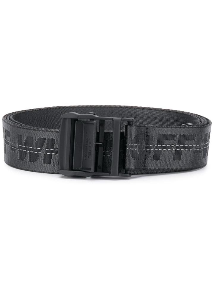 Off-white Logo Printed Belt - Black