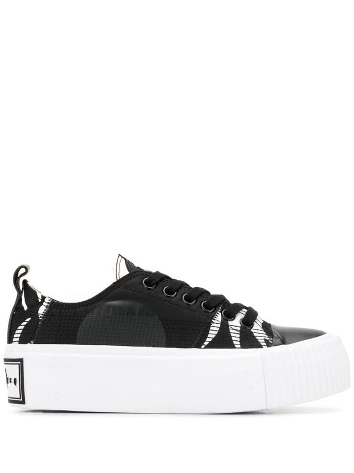 Mcq Alexander Mcqueen Swallow Platform Sneakers - Black