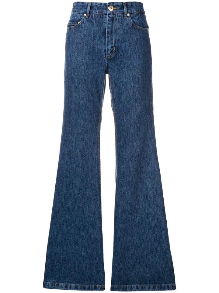 Matthew Adams Dolan Flared Jeans - Blue