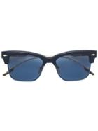 Jacques Marie Mage Square Frame Sunglasses - Blue