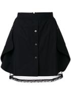 Alexander Wang Layered Button Skirt - Black