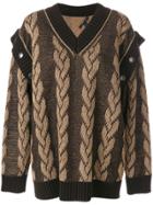 Marc Jacobs Jacquard Knit Sweater - Brown