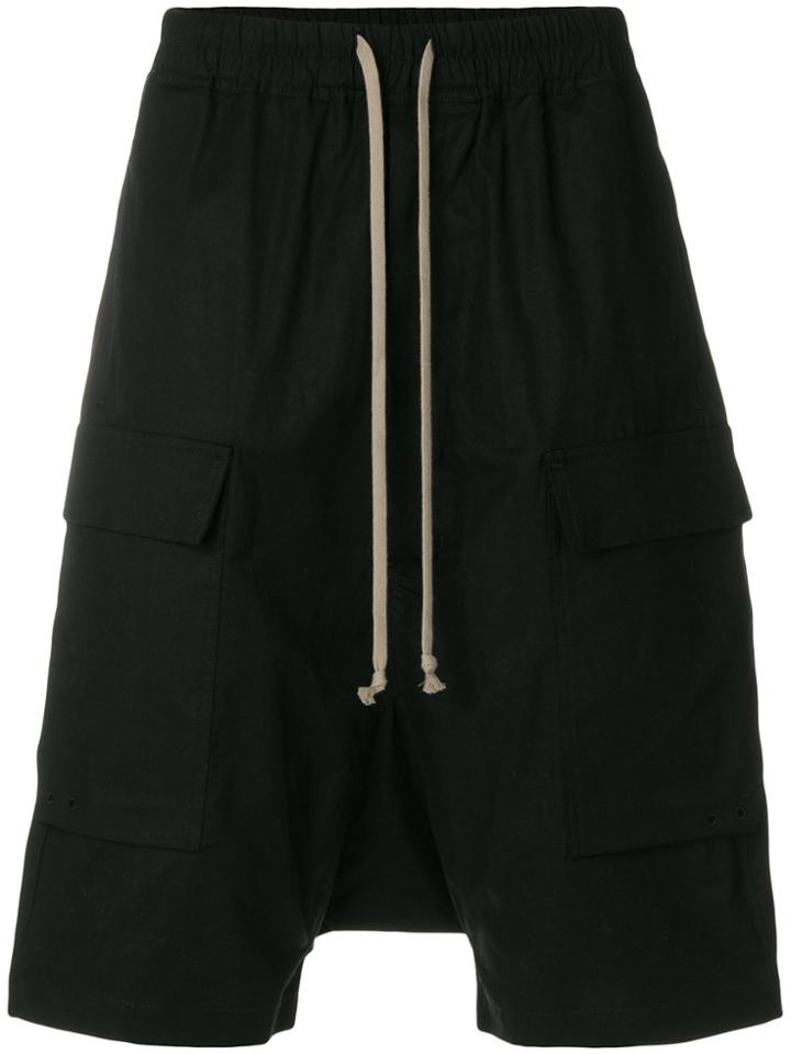 Rick Owens Drkshdw Cargo Pods Shorts - Black