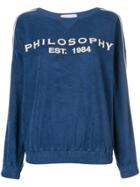Philosophy Di Lorenzo Serafini Logo Sweatshirt - Blue