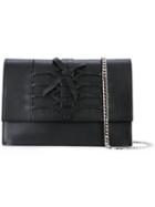 Casadei - Lattice Shoulder Bag - Women - Calf Leather/nappa Leather - One Size, Black, Calf Leather/nappa Leather