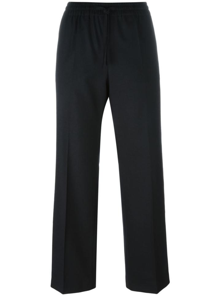 Joseph Wide Leg Trousers, Women's, Size: 36, Black, Cotton/spandex/elastane/virgin Wool