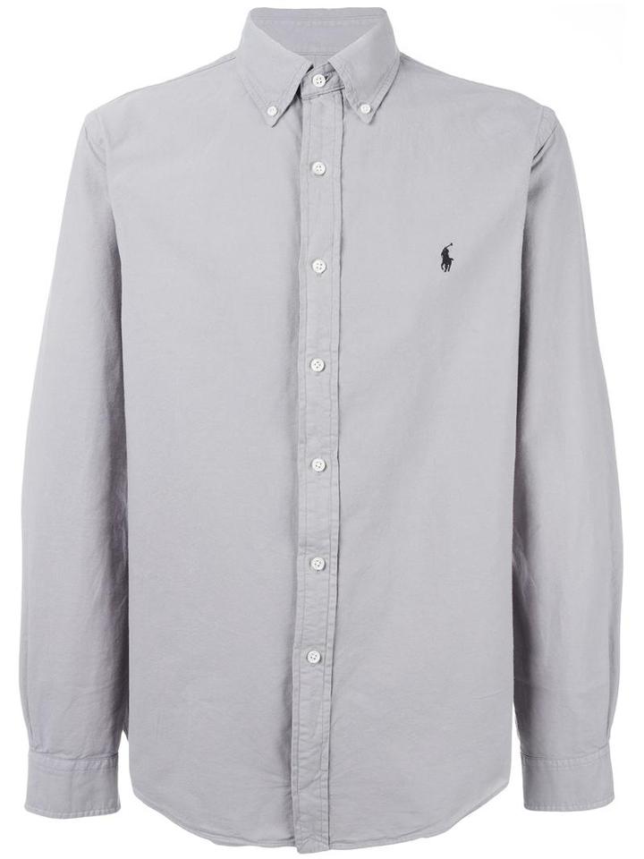 Polo Ralph Lauren Classic Button Down Shirt, Men's, Size: Small, Grey, Cotton