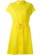 Vanessa Bruno Athé Tie Shirt Dress, Women's, Size: 38, Yellow/orange, Cotton/spandex/elastane