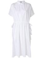 Kenzo Drawstring Shirt Dress - White