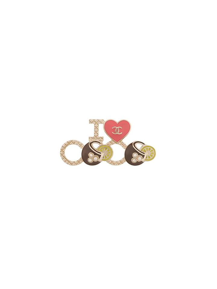 Chanel Vintage I Love Coco Brooch - Metallic