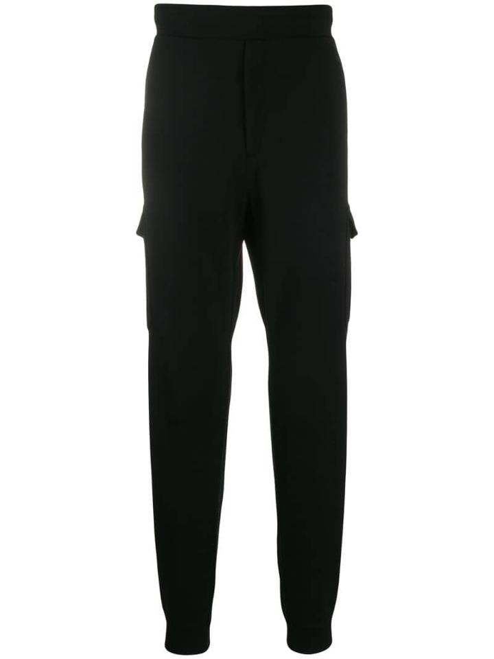 Z Zegna Cargo Pocket Track Pants - Black