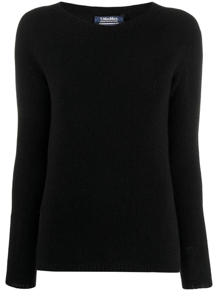 's Max Mara Scoop Neck Jumper - Black