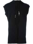 Damir Doma Raw Edge Sleeveless Hooded Top