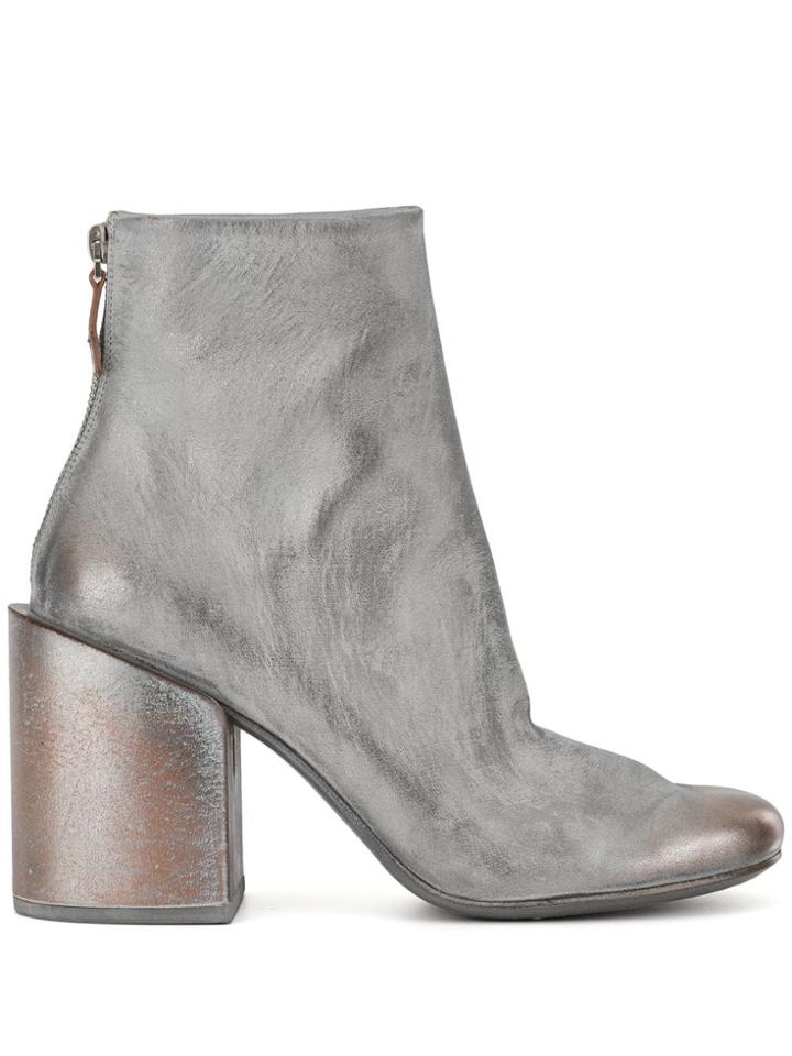 Marsèll Chunky Heel Ankle Boots - Silver