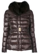 Herno Furry Neck Padded Jacket - Brown