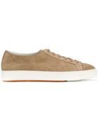 Santoni Lace-up Sneakers - Nude & Neutrals