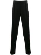 Versace Contrast Piped Track Pants - Black