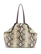 Alexander Mcqueen Snake Print Tote Bag - Neutrals