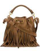 Saint Laurent Small 'emmanuelle' Bucket Shoulder Bag - Brown