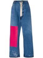 Off-white 'fuchsia Patch Vintage Boyfriend' Jeans, Women's, Size: 28, Cotton