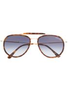 Tom Ford Eyewear Tripp Aviator Sunglasses - Brown