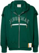 Maison Mihara Yasuhiro Front Zipped Hoodie - Green