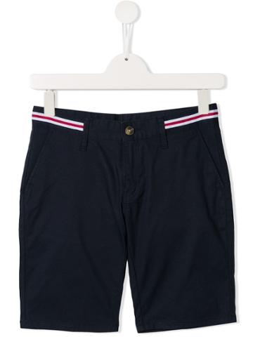 Hackett Kids Teen Striped Waistband Shorts - Blue