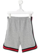 Gucci Kids Web Trim Shorts, Boy's, Size: 8 Yrs, Grey