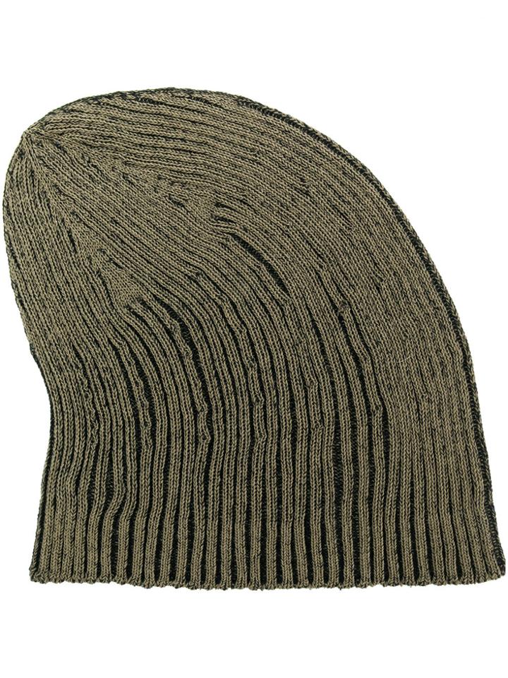 Julius Ribbed Beanie - Green