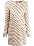 Missoni Diagonal Stripe Mini Dress - Neutrals