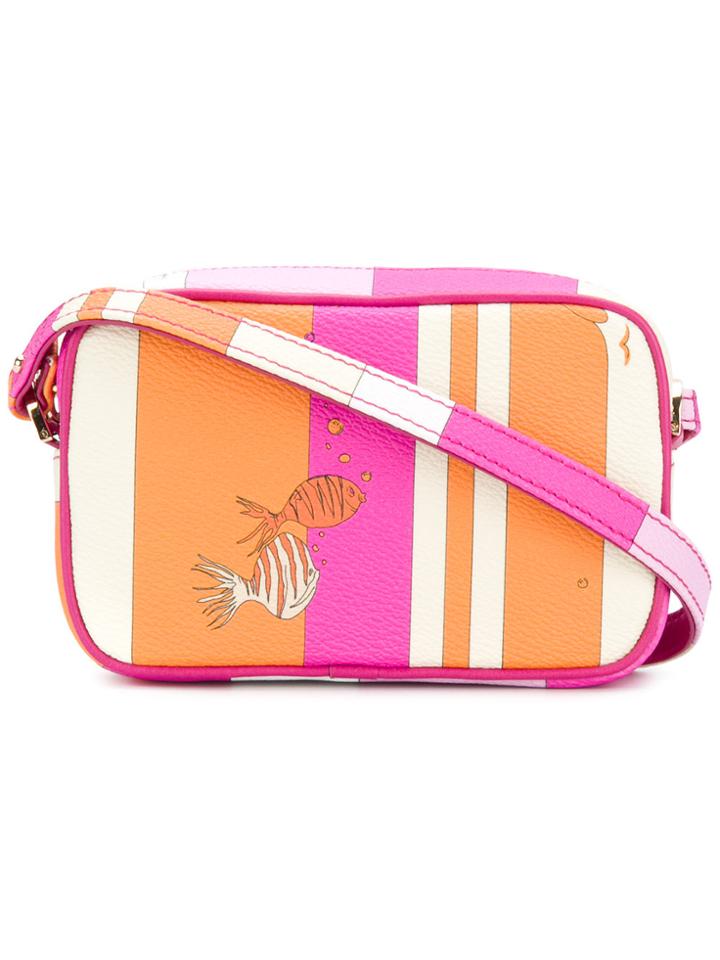 Emilio Pucci Fish Print Cross-body Bag - Pink & Purple