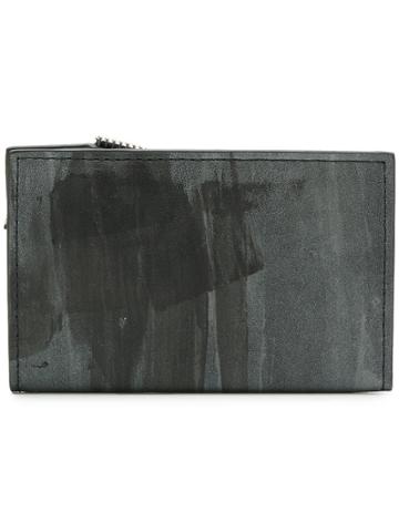 South Lane South Lane C2avantrawwalletblack Black Furs & Skins->calf