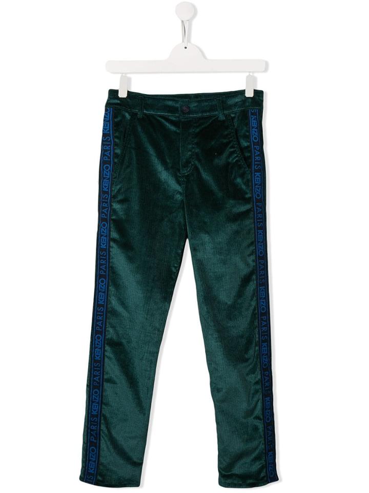 Kenzo Kids Teen Corduroy Chinos - Green