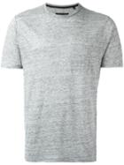Rag & Bone Round Neck T-shirt, Men's, Size: Xl, Grey, Linen/flax