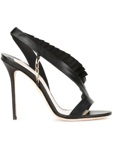 Olgana Pleat Trim Stiletto Sandals