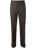 Marc Jacobs Herringbone Tweed Trousers, Men's, Size: 50, Brown, Wool