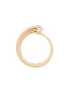 Tejen Fluted Capstone Wrap Ring, Women's, Size: 7, Metallic