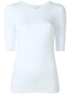 Majestic Filatures Three-quarters Sleeve T-shirt, Women's, Size: 3, White, Spandex/elastane/viscose