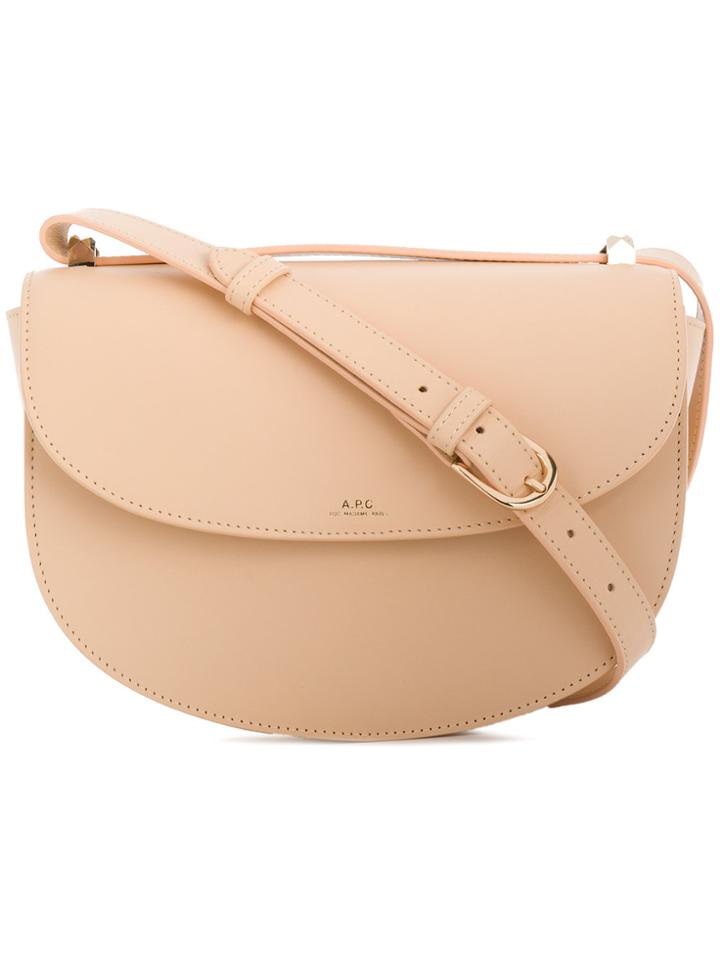 A.p.c. Saddle Crossbody Bag - Nude & Neutrals