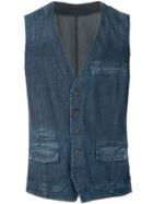 Weber + Weber Tailored Fitted Waistcoat - Blue