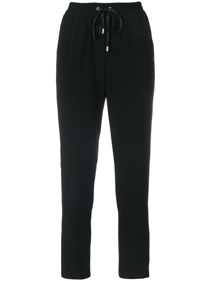 Liu Jo Side Stripe Detail Trousers - Black