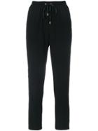 Liu Jo Side Stripe Detail Trousers - Black
