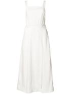 Adam Lippes Stretch Denim Twill Tank Dress, Women's, Size: 0, White, Cotton