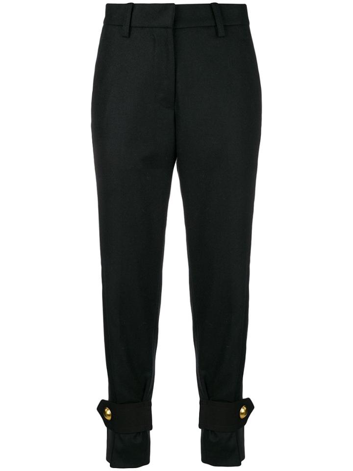 Sacai High Waisted Tailored Trousers - Black