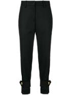 Sacai High Waisted Tailored Trousers - Black