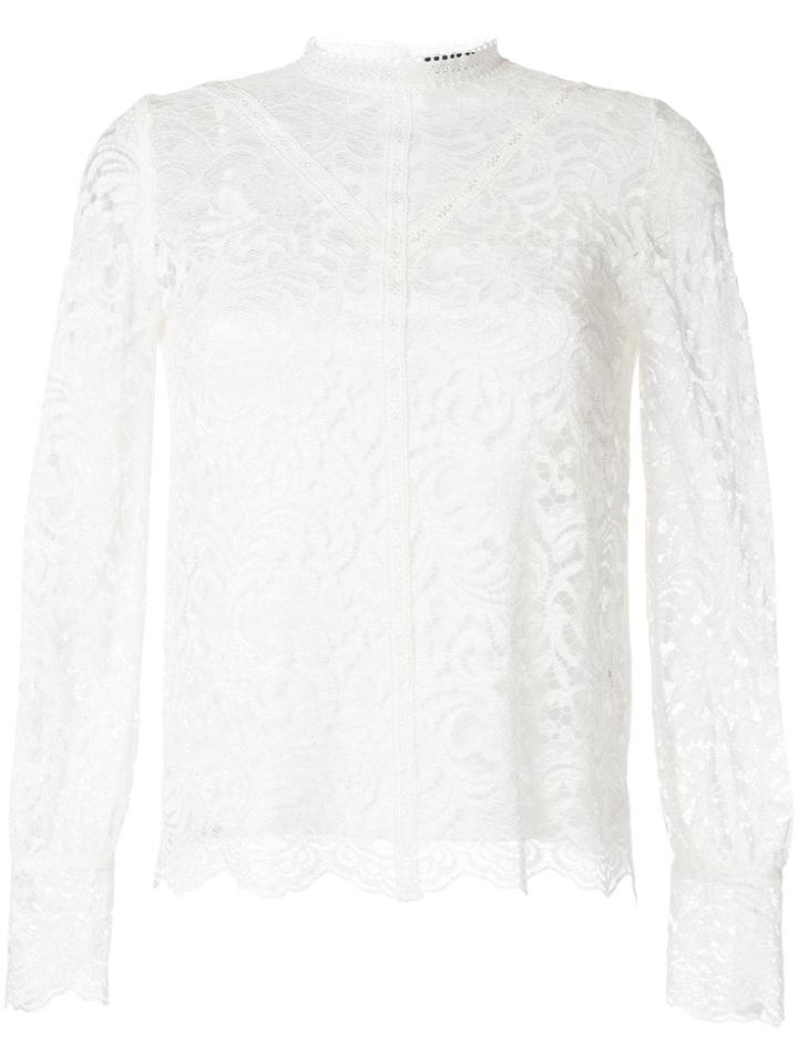 Loveless Paisley Lace Blouse - White