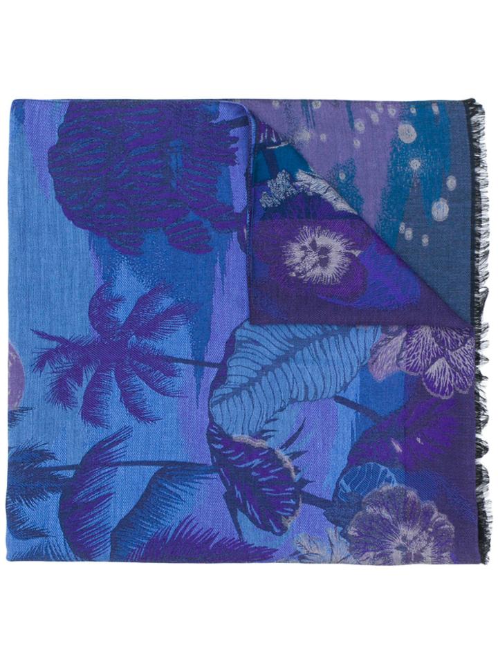 Paul Smith Midnight Jacquard Scarf - Blue