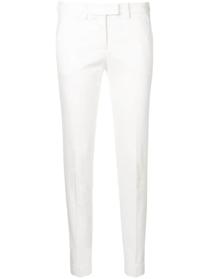 Incotex Incotex By Slowear Low Waist Slim-fit Trousers - White